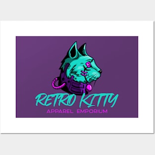 Retro Kitty! Posters and Art